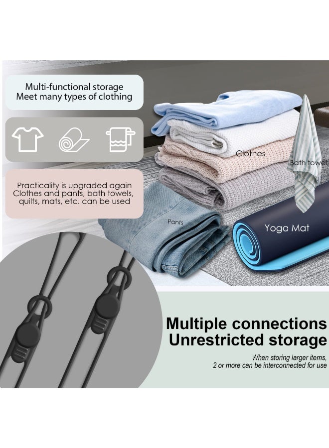 هومستر 16 قطعة من مُنظِّمات الكابلات السيليكونية | أربطة كابلات قابلة لإعادة الاستخدام لتنظيم الأسلاك | للربط بين شواحن/سماعات سمع/كابلات بيانات/أسلاك الحاسوب | حل متعدد المواقع لتنظيم الكابلات للمنزل/المكتب/المطبخ/المدرسة، اللون الأسود، 10.6 سم - Image 4